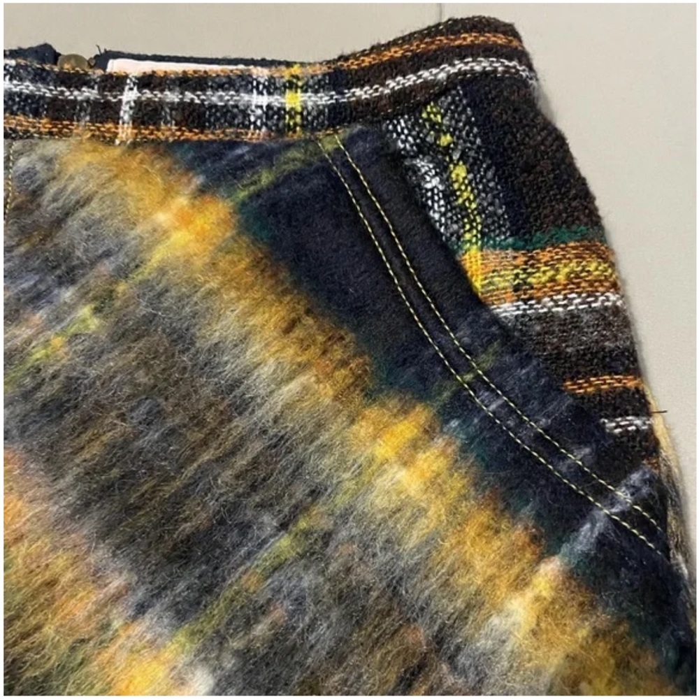 Urban Outfitters Journey Wool Pelmet Plaid Mini Skirt Size S - Picture 5 of 13